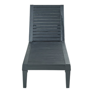 Ligbed Ateleta 172x58x73,5 cm zwart gestructureerd casa.pro