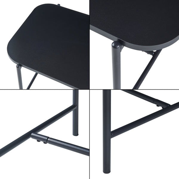 Salontafel Samnanger 110x50x45 cm zwart [en.casa]