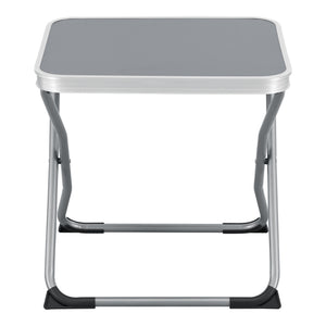 2-in-1 tuinkruk en tuintafel Barete 47x47x37 cm grijs [en.casa]