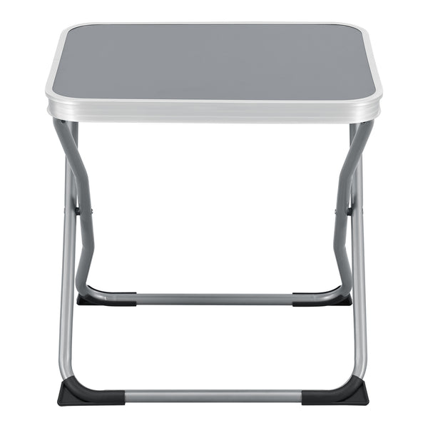 2-in-1 tuinkruk en tuintafel Barete 47x47x37 cm grijs [en.casa]