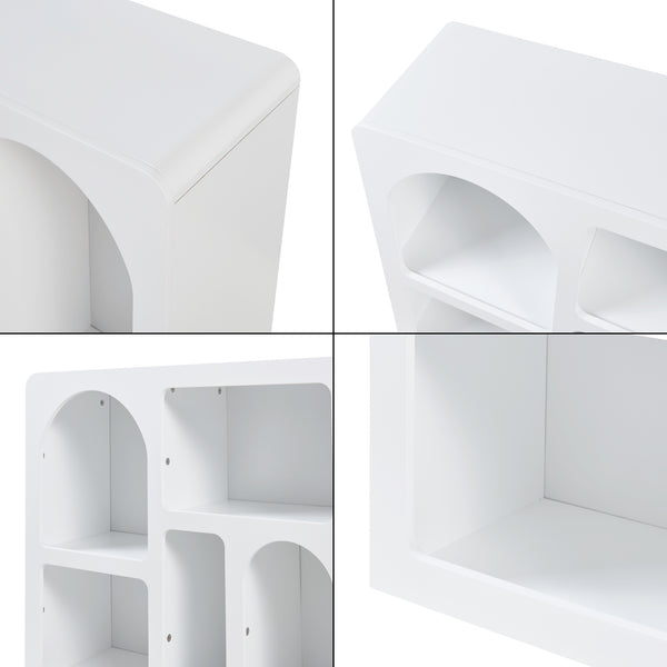 Commode Vågå dressoir 110x30x70 cm wit [en.casa]