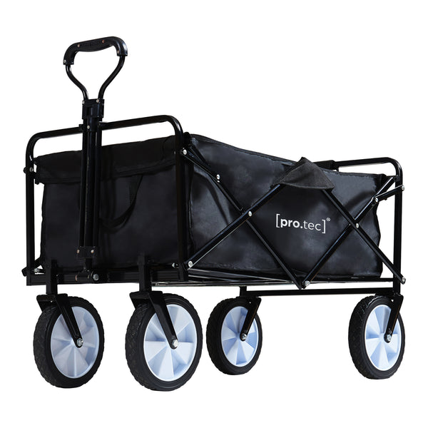 Bolderkar Stenlille strandkar 84x55x57 cm zwart pro.tec