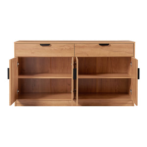 Commode Varkaus 75x140x40 cm mdf eikenkleurig [en.casa]