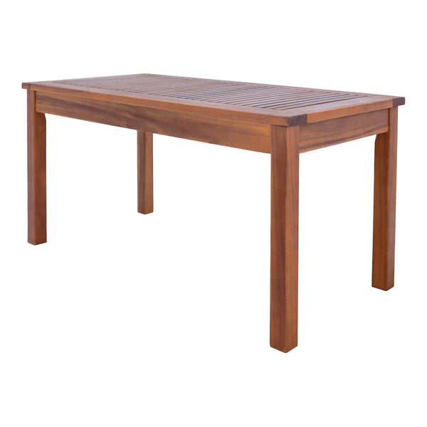 Tuinset Brissogne 4-delig houtkleurig en beige FSC®-gecertificeerd [en.casa]