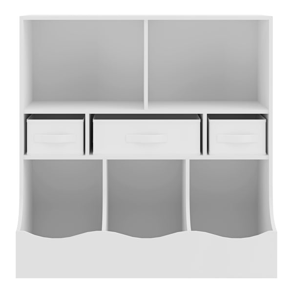 Kinderkast Vastesa open kast 75x80x40 cm wit [en.casa]