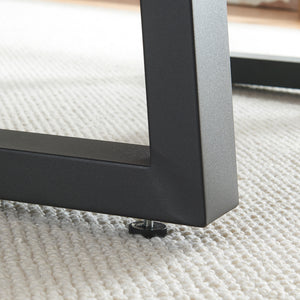 Stalen onderstel Marstal set van 2 tafelpoot 42x40 cm zwart [en.casa]