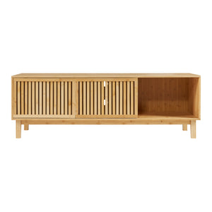 TV meubel Ypäjä 150x42x50 cm bamboe naturel [en.casa]