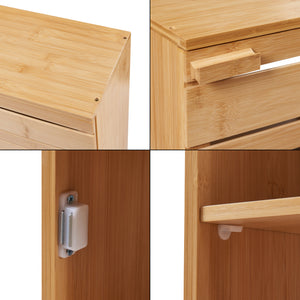 Badkamerkast Epind wandkast bamboe 50x33x20 cm naturel [en.casa]