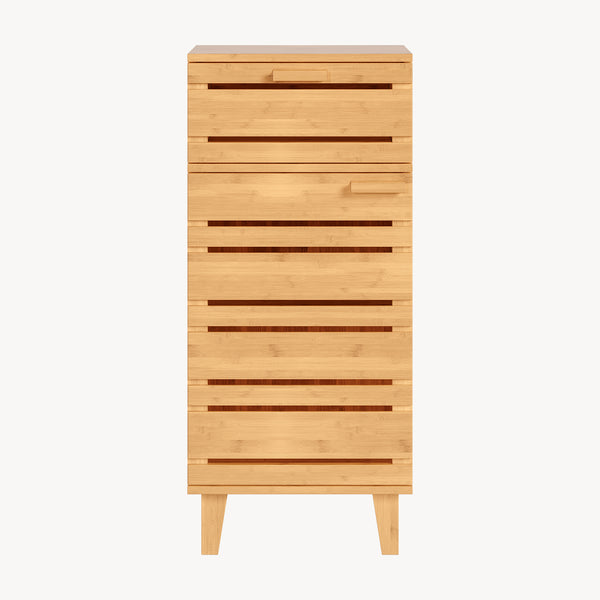 Badkamerskast Epind bamboe 75x33x30 cm naturel [en.casa]