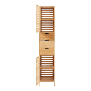 Badkamerkast Boksereys 180x35x35 cm naturel [en.casa]