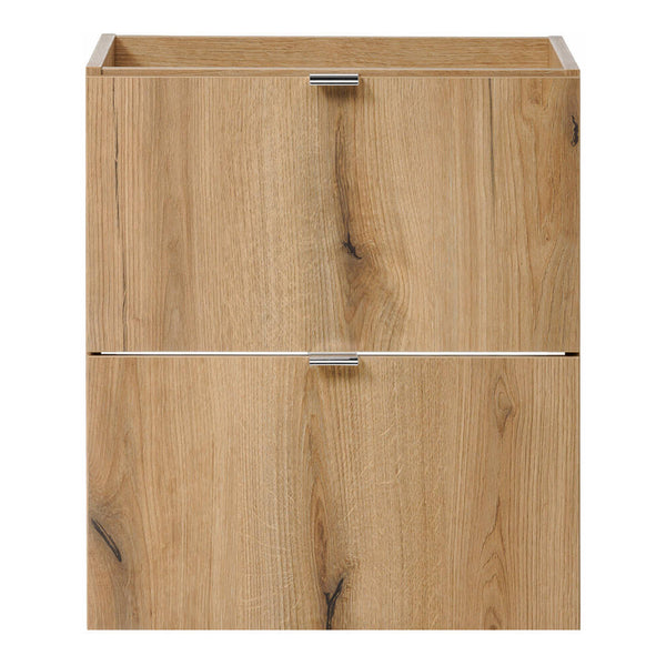 Badkamermeubelset 3-delig Newport eikenkleurig zwart en wit [en.casa]