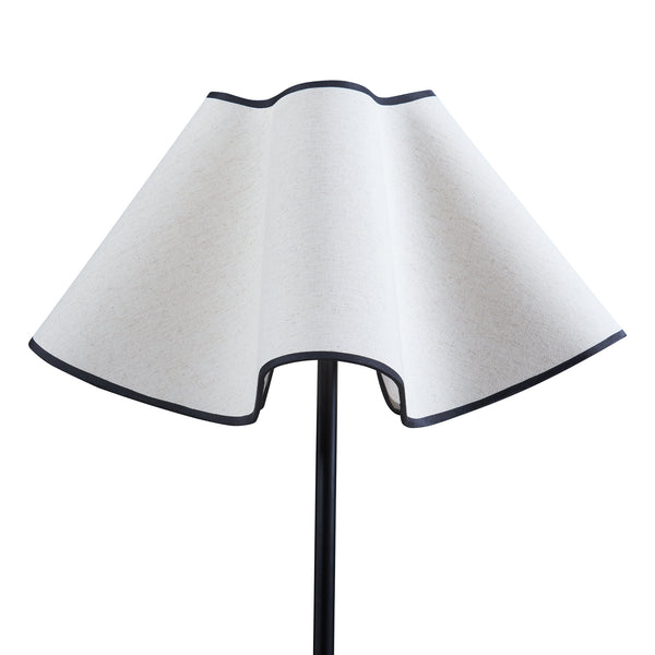 Staande lamp Ashton vloerlamp 153 cm zwart en wit E27 lux.pro