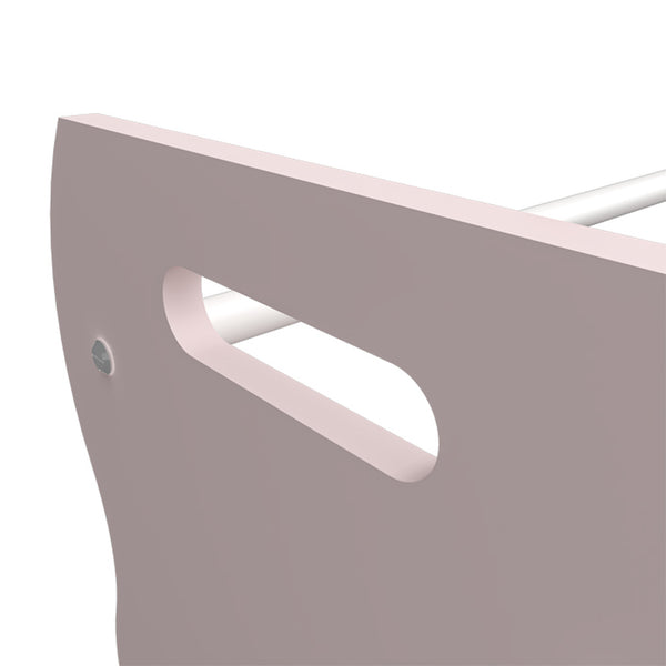 Kinderkast Vestnes met 12 boxen 78x86x27 cm roze en wit [en.casa]