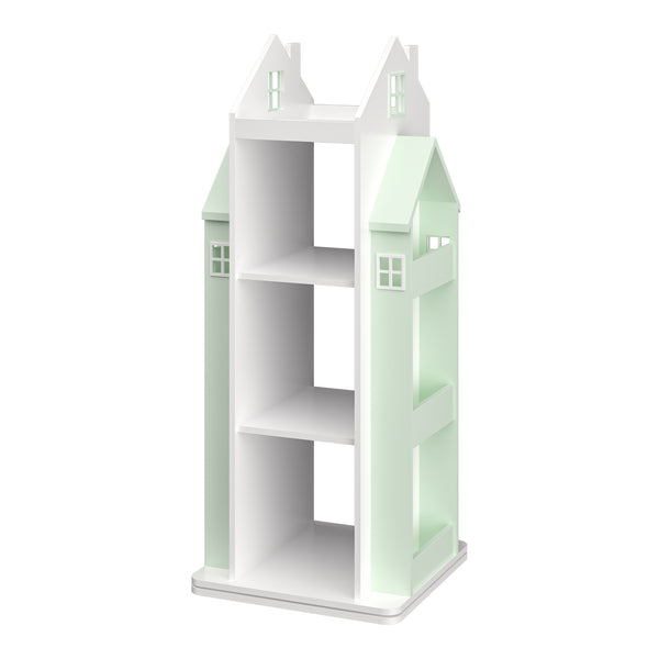 Kinderkast Vipsali 108x40x40 cm mintgroen en wit [en.casa]