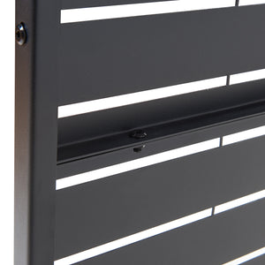 Scheidingswand Trolu zwart 200x100x50 cm casa.pro