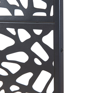 Scheidingswand Poskind zwart 200x100x50 cm casa.pro