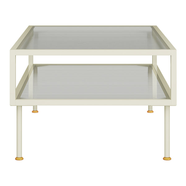 Salontafel Lindau 100x50x46 cm cremewit [en.casa]
