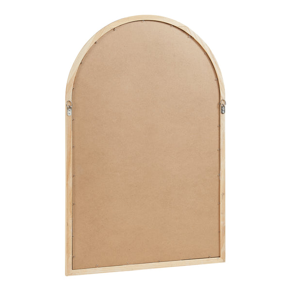 Wandspiegel Podena boogvormig 90x60 cm naturel [en.casa]