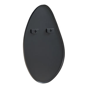 Wandspiegel Orland druppelvormig 82x46 cm zwart [en.casa]