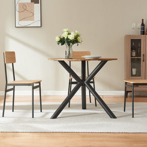 Tafelonderstel Viserinna spider poot 95x95x73 cm zwart [en.casa]
