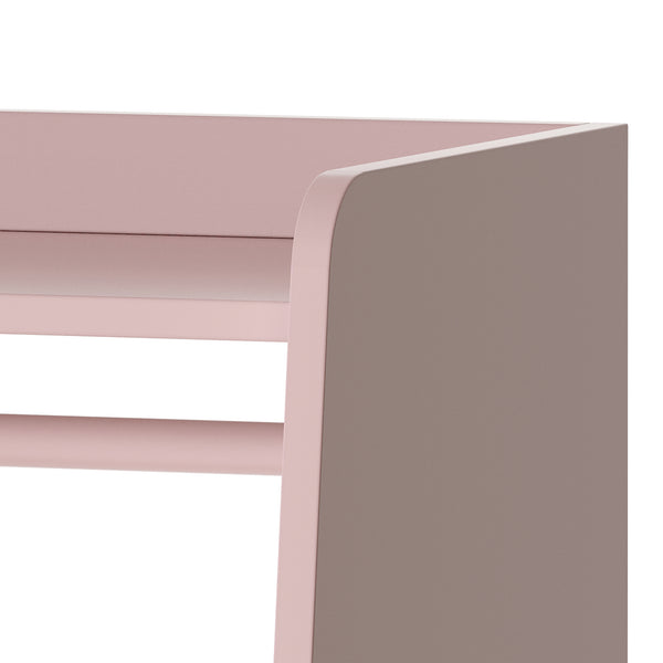 Kinderrek Vestnes 90x80x38 cm roze en wit [en.casa]