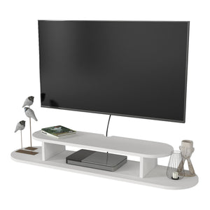 Tv meubel Targema zwevend wit 120x30x16 cm [en.casa]