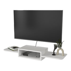 TV-meubel Tar zwevend 115x30x16 cm wit [en.casa]