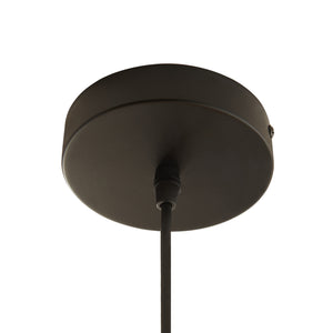Hanglamp Oupilu 12 geïntegreerde leds 120 cm zwart en wit lux.pro