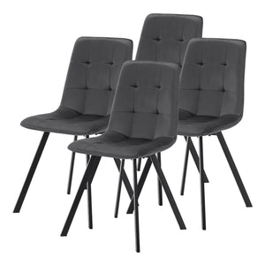 Eetkamerset Lindesberg 5-delig met 140x80 cm [en.casa]