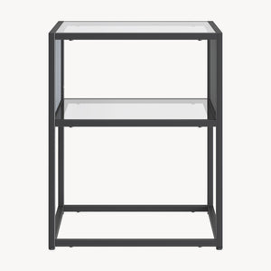 Bijzettafel Tronevn 50x40x40 cm zwart [en.casa]