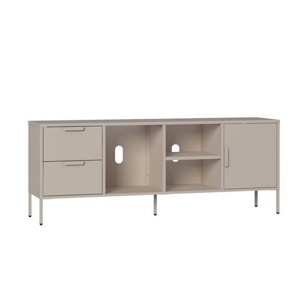 TV meubel Kliri met lades en deur 150x35x58 cm camel [en.casa] 