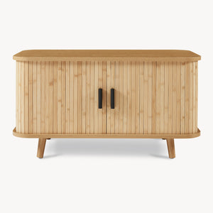 Schoenenkast Tvedestrand met zitkussen 50x80x40 cm naturel en beige [en.casa]