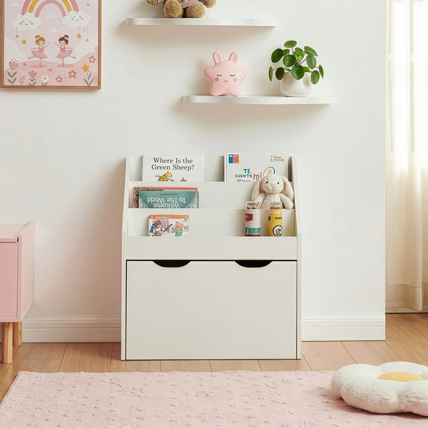 Kinderrek Sirlstalo 70x63x30 cm Wit [en.casa]