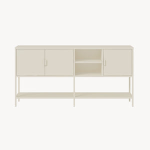 Dressoir Kliri 160x40x80 cm crèmewit [en.casa] 