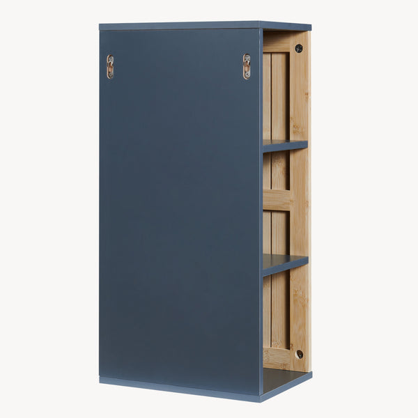 Hangkast Svanes 60x30x20 cm Donkergrijs/Natuur [en.casa]