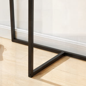 Kapstok Norjad 160x80x41 cm Metaal Zwart [en.casa]