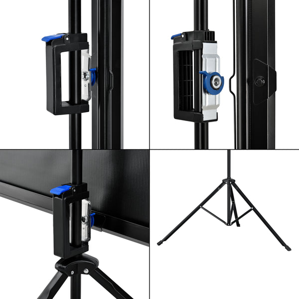 Projectiescherm met in hoogte verstelbaar statief 203x203 cm