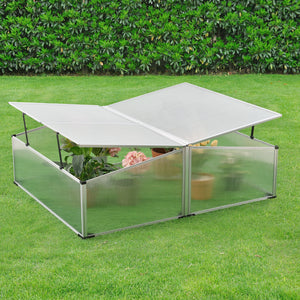 Tuinkas kweekkas mini 100x120x30-40 cm polycarbonaat