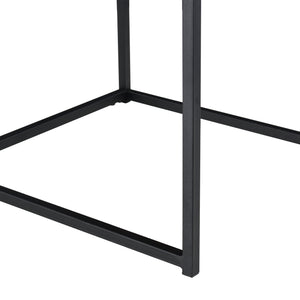 Salontafel Ringsaker set van 3 zwart en eikenkleurig