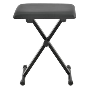Piano keyboard standaard met kruk bankje hocker zwart