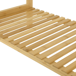 [en.casa] Bamboe handdoekrek met plank vrijstaand 51x31x85 cm