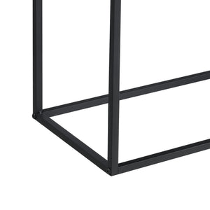 [en.casa] Commode Motala spaanplaat 90x108,5x30 cm zwart