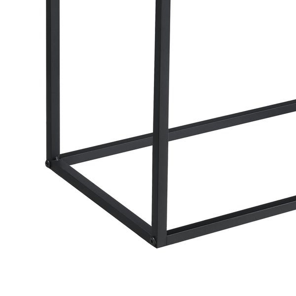 [en.casa] Commode Motala spaanplaat 90x108,5x30 cm zwart