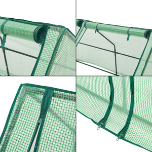 [en.casa] Tuinkas Nissewaard kweekkas 180x90x90 cm groen