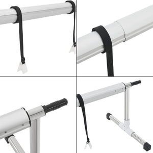 [en.casa] Oprolsysteem Amorgo voor zwembad afdekzeil 300-630 cm