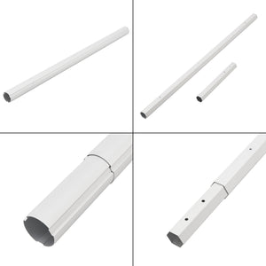 Oprolsysteem Oliveti zwembad afdekzeil 147-555 cm met 8 spanbanden