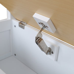 [en.casa] Kindertafel Lousame met 2 stoelen en 1 bank hout en wit