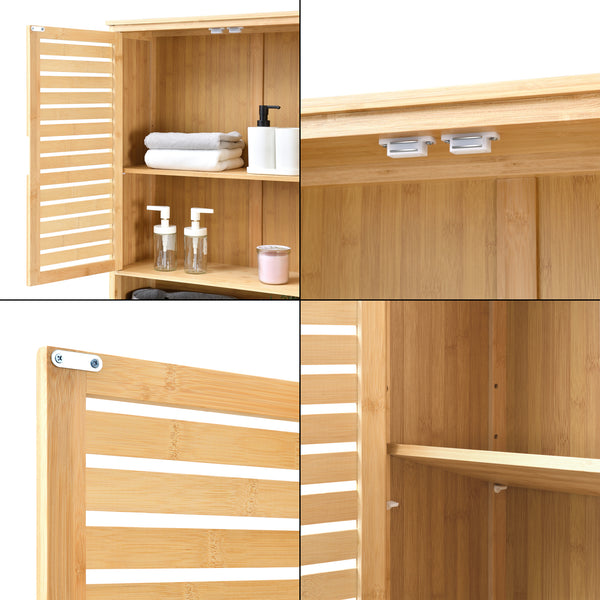 [en.casa] Ombouwkast Geta toiletombouw bamboe 170x66x23 cm