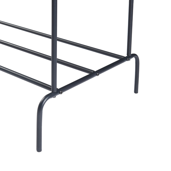 [en.casa] Kledingrek Bramming 147x116x54cm zwart