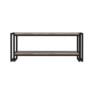 [en.casa] Salontafel Græsted 40x102x45 cm Eiken en zwart
